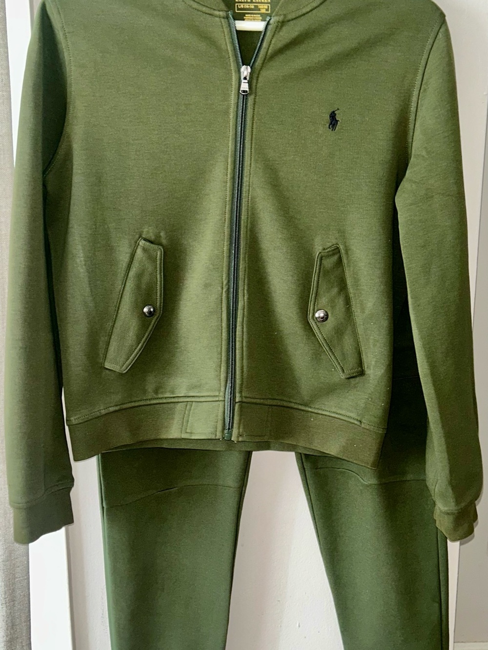 Polo Ralph Lauren Kids Olive Zip-Front Jacket and pants